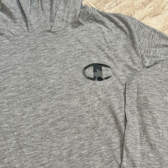 NWOT Champion boys gray knit hoodie – size L - Picture 2 of 7